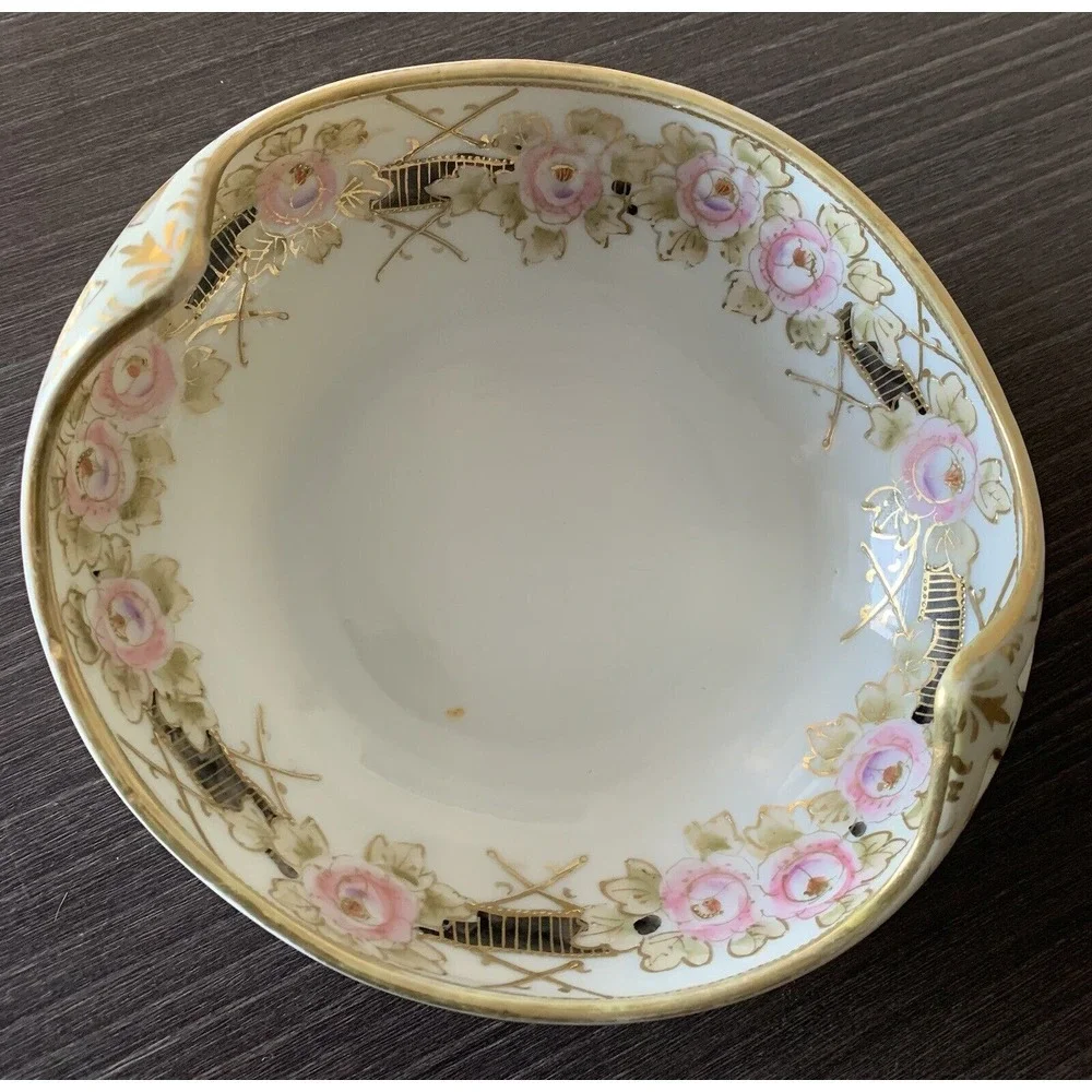 Vintage Nippon Hand Painted ‎ Porcelain Candy Dish